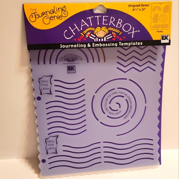 Hand Crafted Office The Journaling Genie Original Genie Funky Journaling Embossing Templates